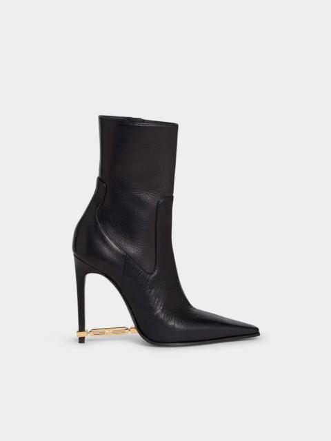 DSQUARED2 METAL BAR HEELED ANKLE BOOTS