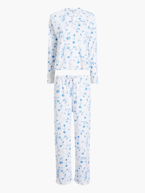Hill House Home The Olivia Pajama Set - Blue Botanical