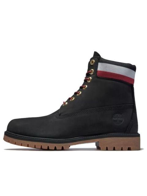 Timberland Timberland 6 Inch Heritage Cupsole Boot 'Black Nubuck with Red' A2GZ9001