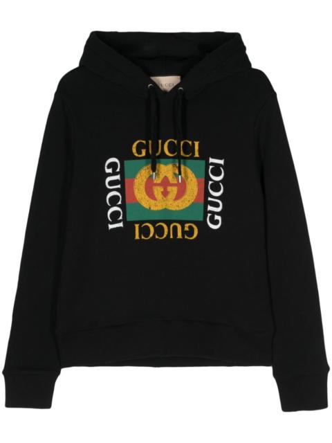 GUCCI logo print hoodie