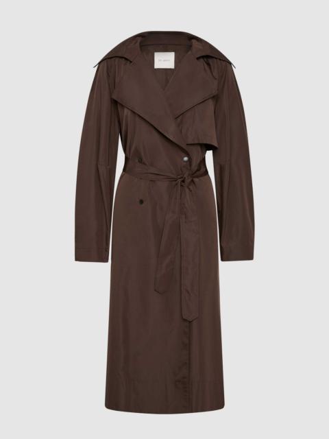 ST. AGNI Paper Taffeta Relaxed Trench - Mocha