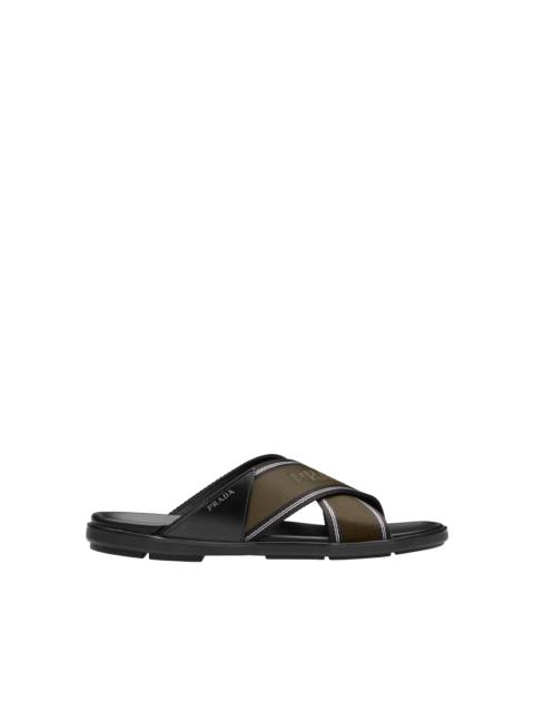 Prada Leather and nylon sandals