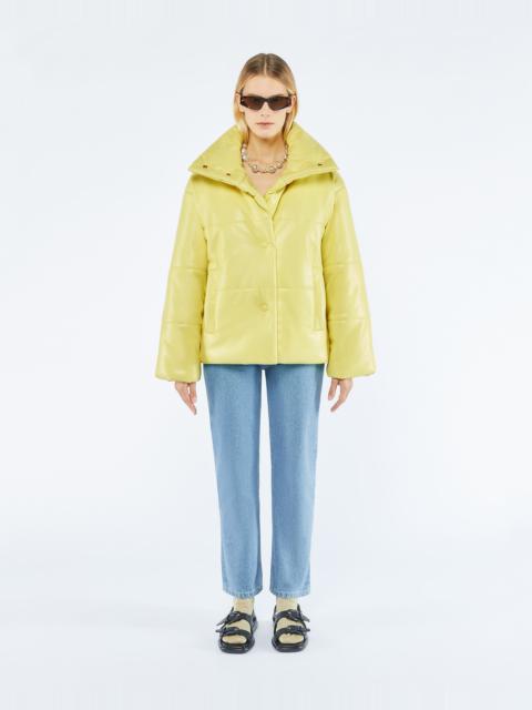 Nanushka HIDE - OKOBOR™ alt-leather puffer jacket - Yellow