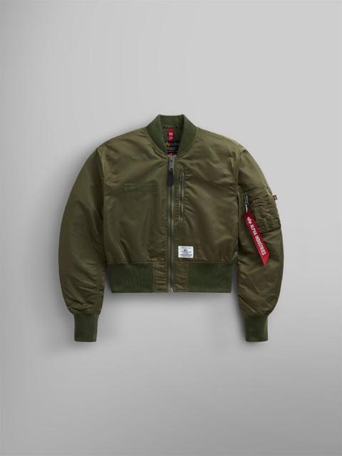 ALPHA INDUSTRIES L-2B CROPPED GEN II BOMBER JACKET WOMENS