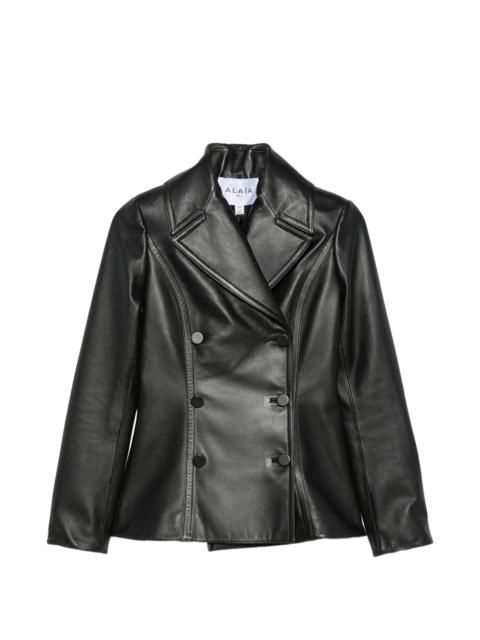 ALAÏA Alaïa Double-breasted Leather Jacket
