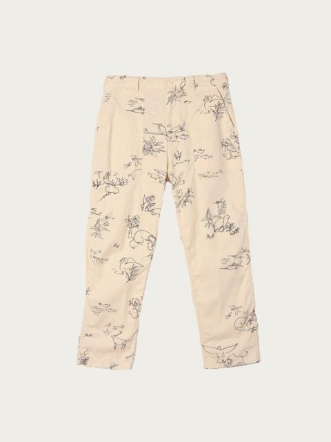Engineered Garments Fatigue Pant - Natural Animal Print 6.5oz Natural Twill