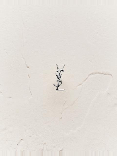 SAINT LAURENT CASSANDRE STUD EARRING IN 18K GREY GOLD