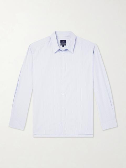 A.P.C. Malo Striped Organic Cotton Shirt
