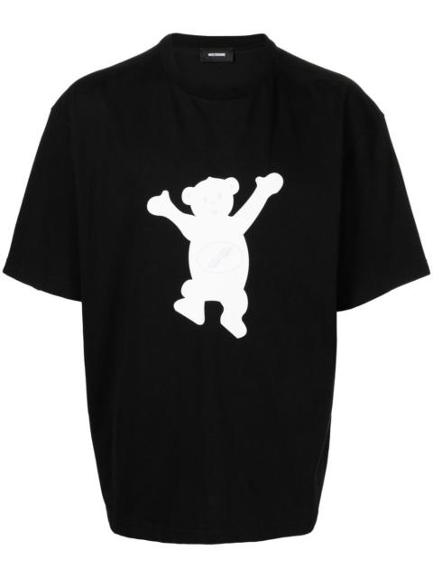 teddy bear print T-shirt
