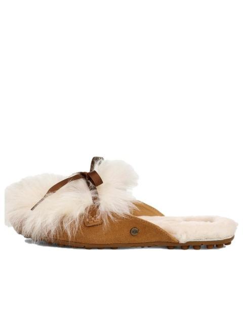UGG (WMNS) UGG Shaine Fluff Cozy Flat Plush Casual Slipper Brown 1105316-CHE