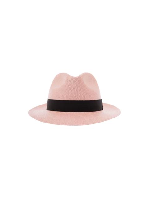 SAINT LAURENT fedora hat in straw