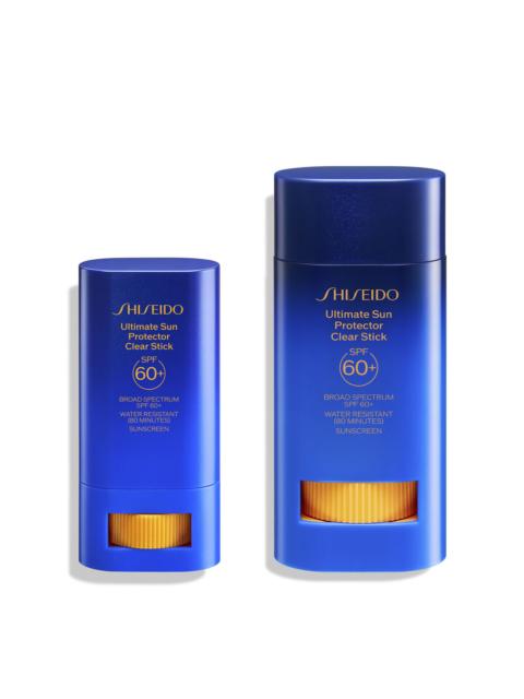 Shiseido Ultimate Sun Clear Stick SPF 60+ Mini & Jumbo Duo ($99 Value)