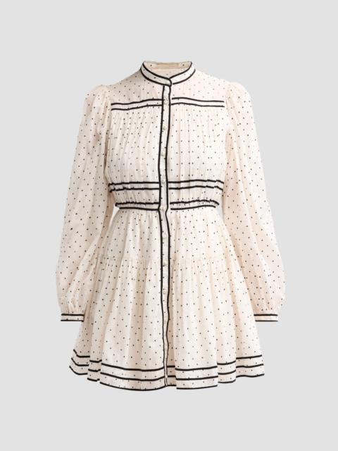 ULLA JOHNSON Women's Lumi Cotton Mini Dress - Blanc