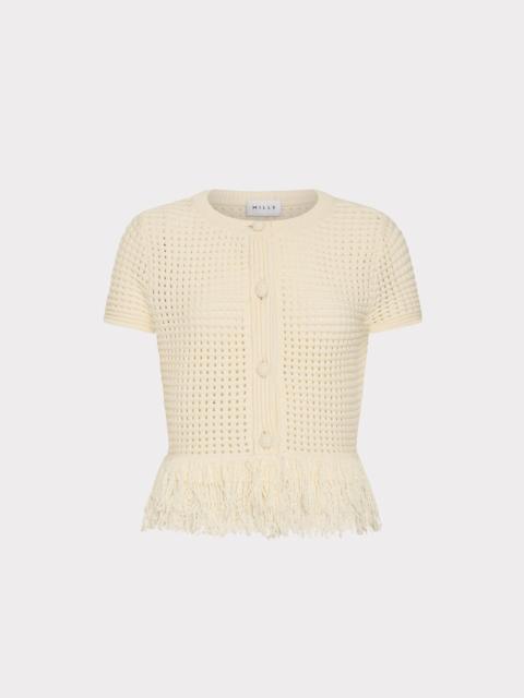 MILLY Ker Textured Cardigan