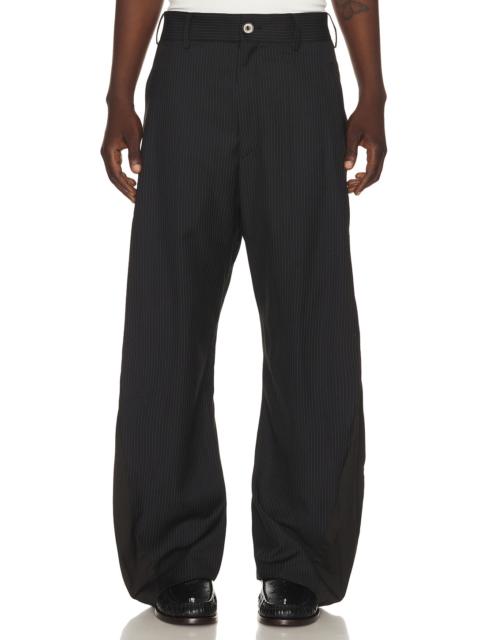 Andersson Bell Twisted Seam Stripewide Leg Trousers