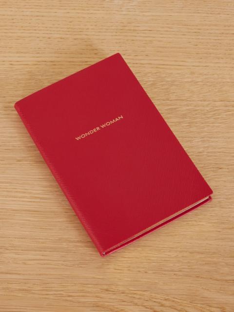 Smythson Chelsea Wonder Woman Textured-leather Notebook