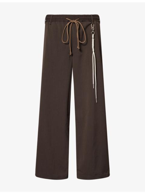 Song for the Mute Wide-Leg Relaxed-Fit Woven Trousers