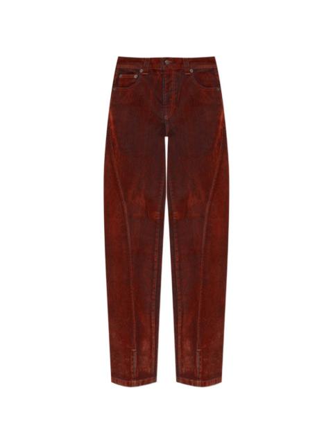 AVAVAV slit-detail straight-leg jeans