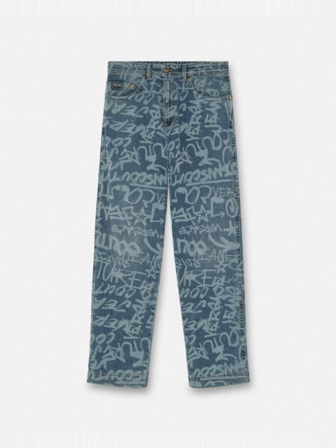 VERSACE JEANS COUTURE Graffiti Jeans