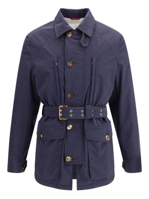 belt-waist shirt jacket