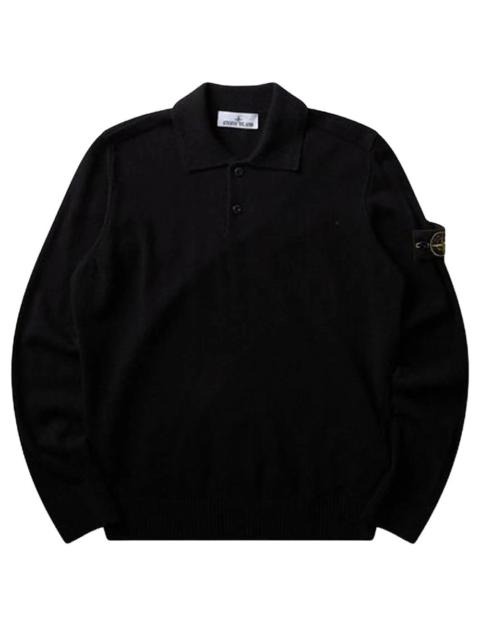 Stone Island POLO SWEATER WITH BUTTONS RELAXED FIT
