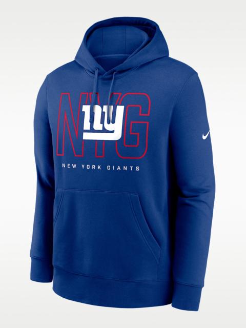 Nike New York Giants Busted Play Club Men's Nike NFL Pullover Hoodie