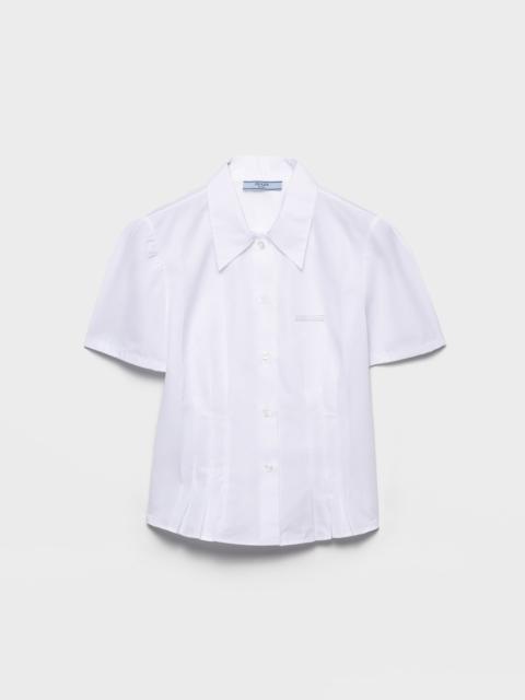 Prada Short-sleeved poplin shirt
