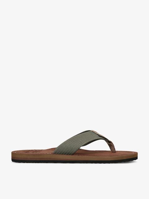 Barbour Toeman toe-post woven flip-flops