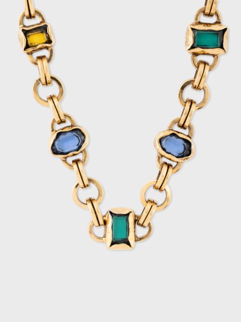 Paul Smith Necklace With Coloured Rhinestones