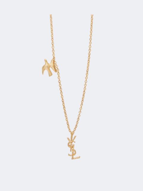SAINT LAURENT Cassandre chain necklace