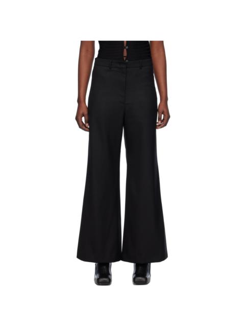 LOW CLASSIC Black Wide-Leg Trousers