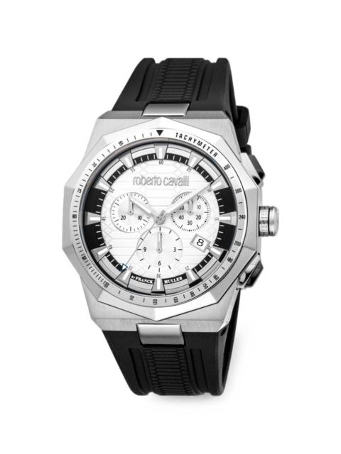 Roberto Cavalli Chronograph Tachymeter 44mm watch