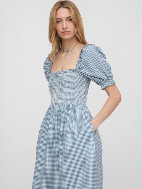 Hill House Home The Scarlett Nap Dress - Lagoon Gingham