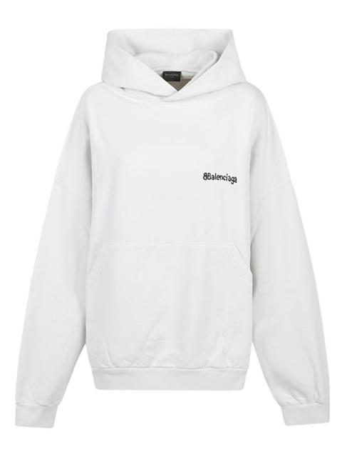 BALENCIAGA Balenciaga BB Corp Cotton Hoodie 'White' 713677TOVP19081