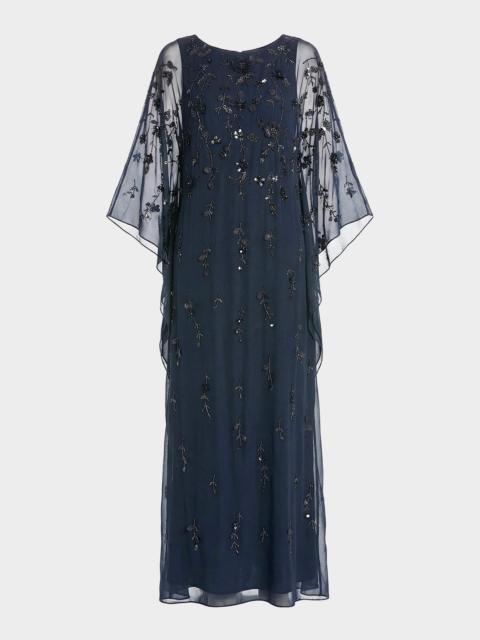 MAC DUGGAL Embellished Trapeze Dress