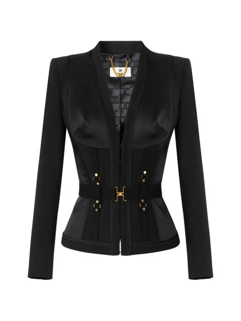 ELISABETTA FRANCHI Elisabetta Franchi Bustier V-neck Jacket