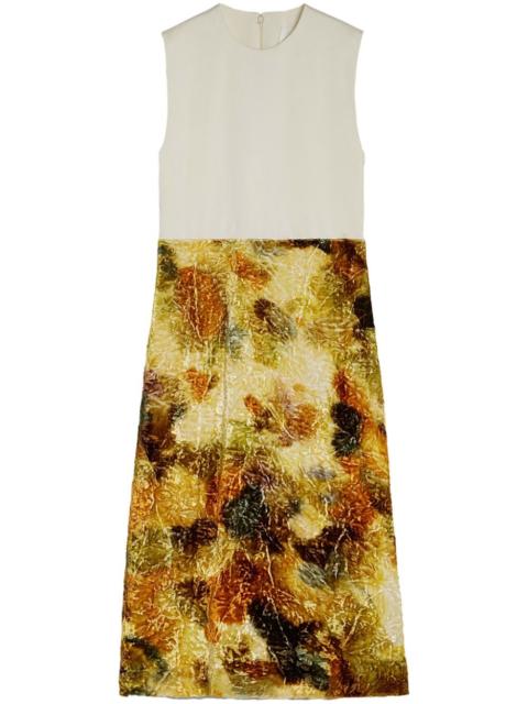 Jil Sander jacquard 미디 드레스