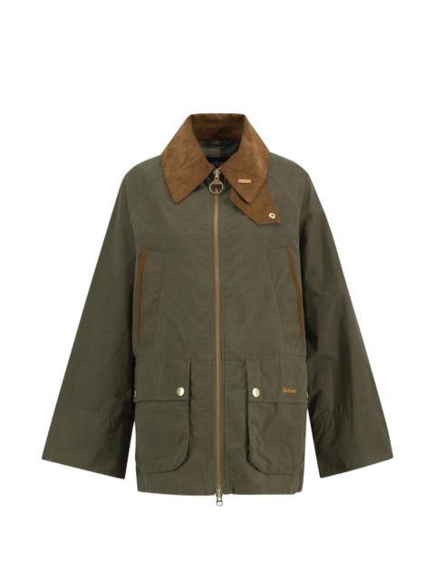 Barbour corduroy-collar coat
