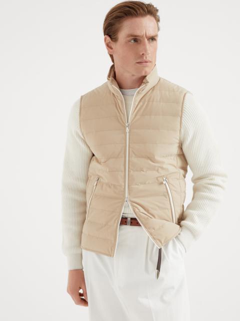 Bonded taffeta lightweight down vest