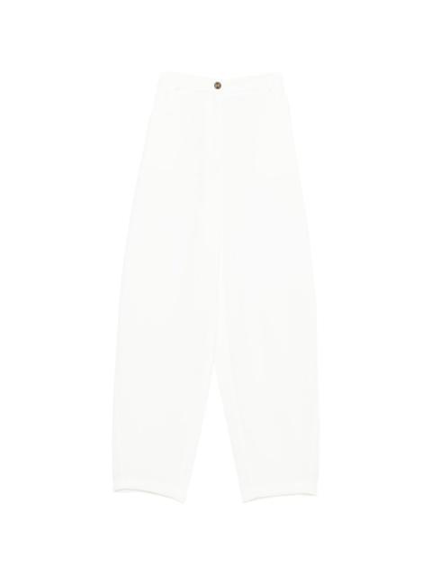 ELISABETTA FRANCHI logo-detail palazzo pants