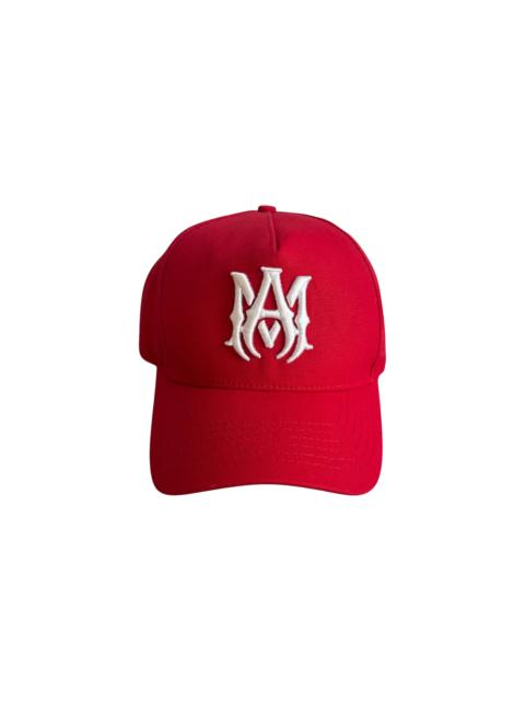 AMIRI MA Logo Trucker Hat "Red White" AMHACP1016 610