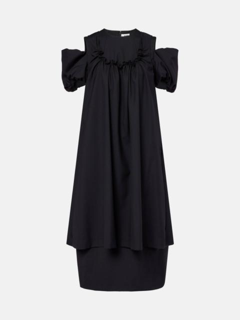 Noir Kei Ninomiya Cutout wool midi dress
