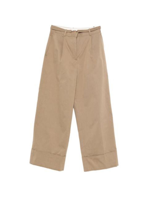 Sandro belt-fastening trousers