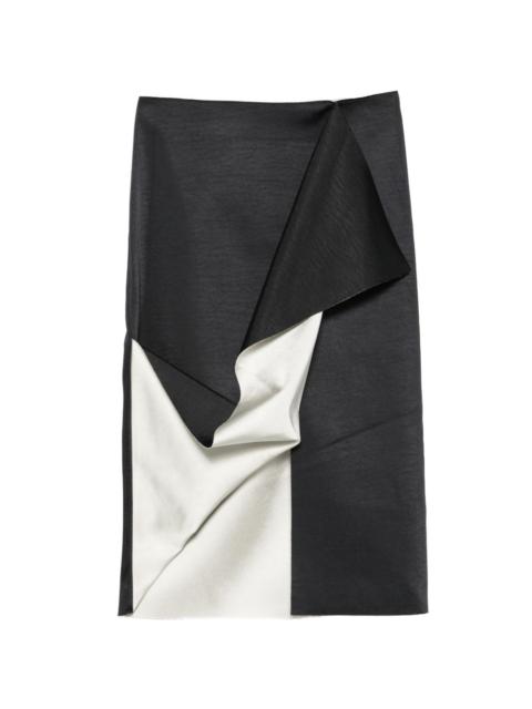 RÓHE draped midi skirt