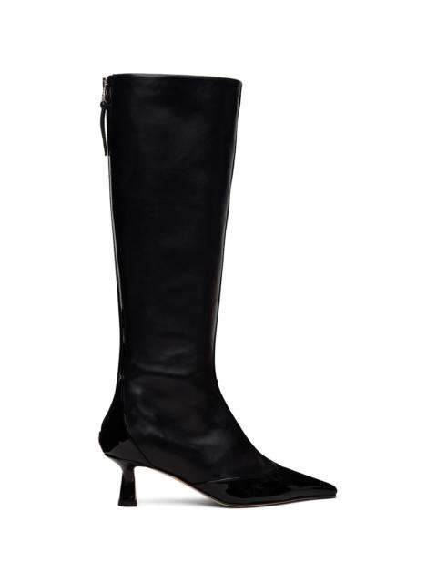 Aeyde Black Alexis Dual-Tone Tall Boots