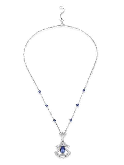 BVLGARI Women's Divas' Dream 18K White Gold, Blue Sapphire, & Diamond Pendant Necklace