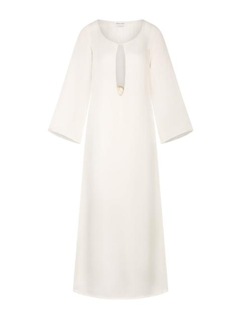MARLIES GRACE OCEAN DRESS SILK LINEN BLEND