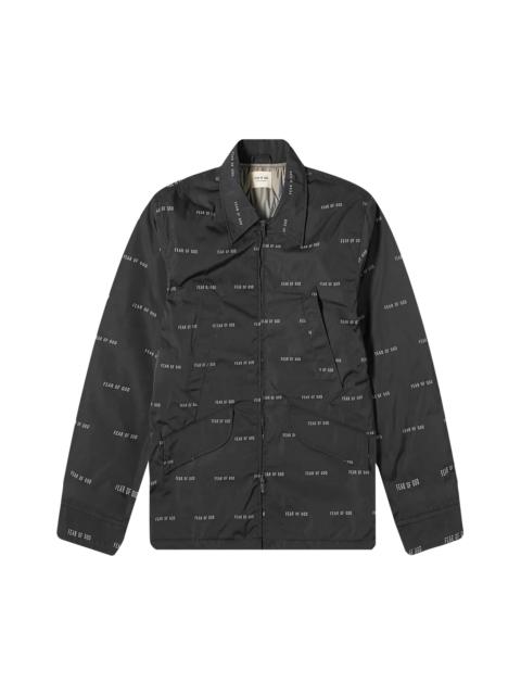 Fear of God Fear of God All Over Print Nylon Field Jacket 'Black'
