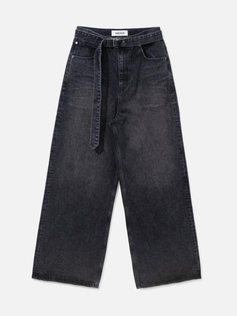 Tonywack WIDE-LEG BELTED DENIM JEANS