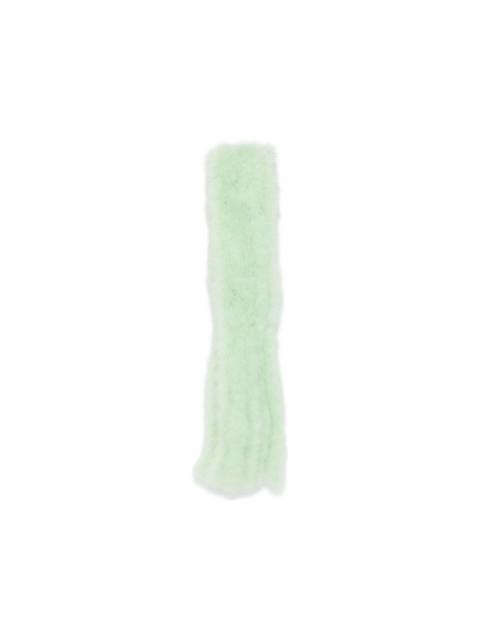 Valentino feather-trim scarf